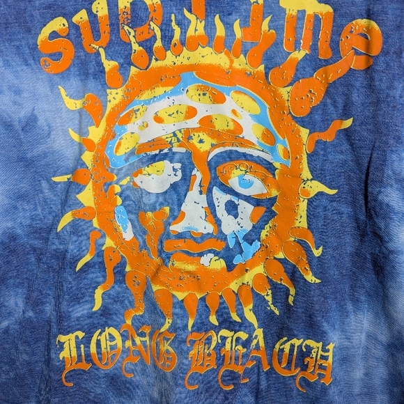 Sublime Long Beach Blue Tie-Dye T-Shirt - Picture 2 of 2
